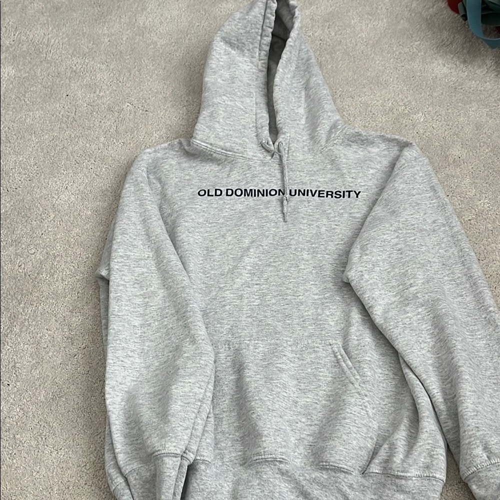 Gray Hoodie with Old Dominion University Logo